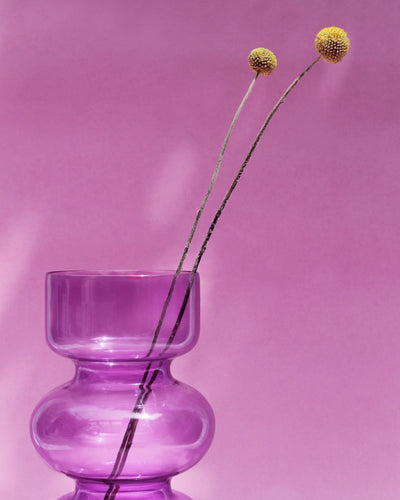 Iris Glass Vase | Millenial Purple