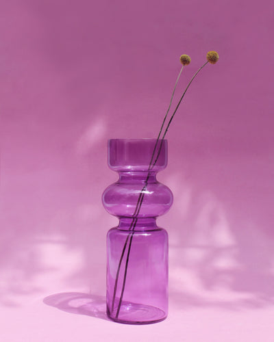 Iris Glass Vase | Millenial Purple
