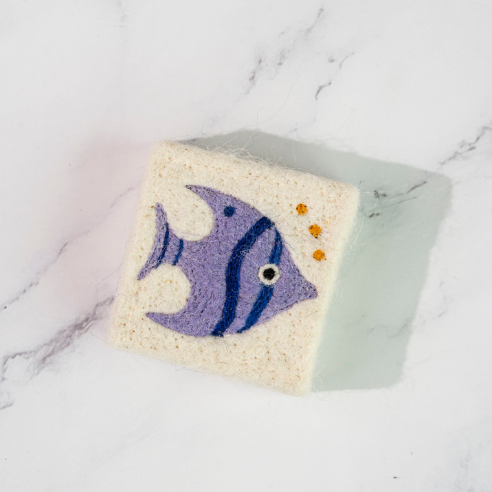 Natural Handmade Felted Soap