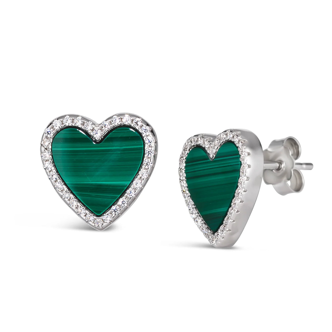 House of Cards 04 Malachite Earrings