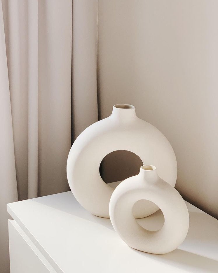 Off-White Polo Vase