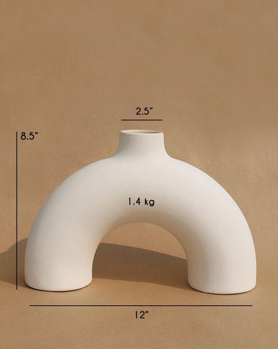 Off-White Half Polo Vase