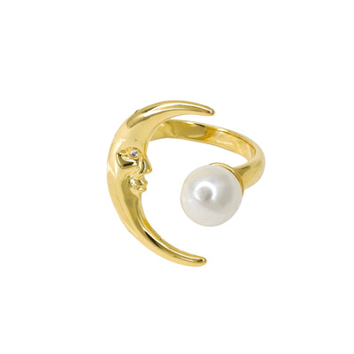 Moon Ring In Gold
