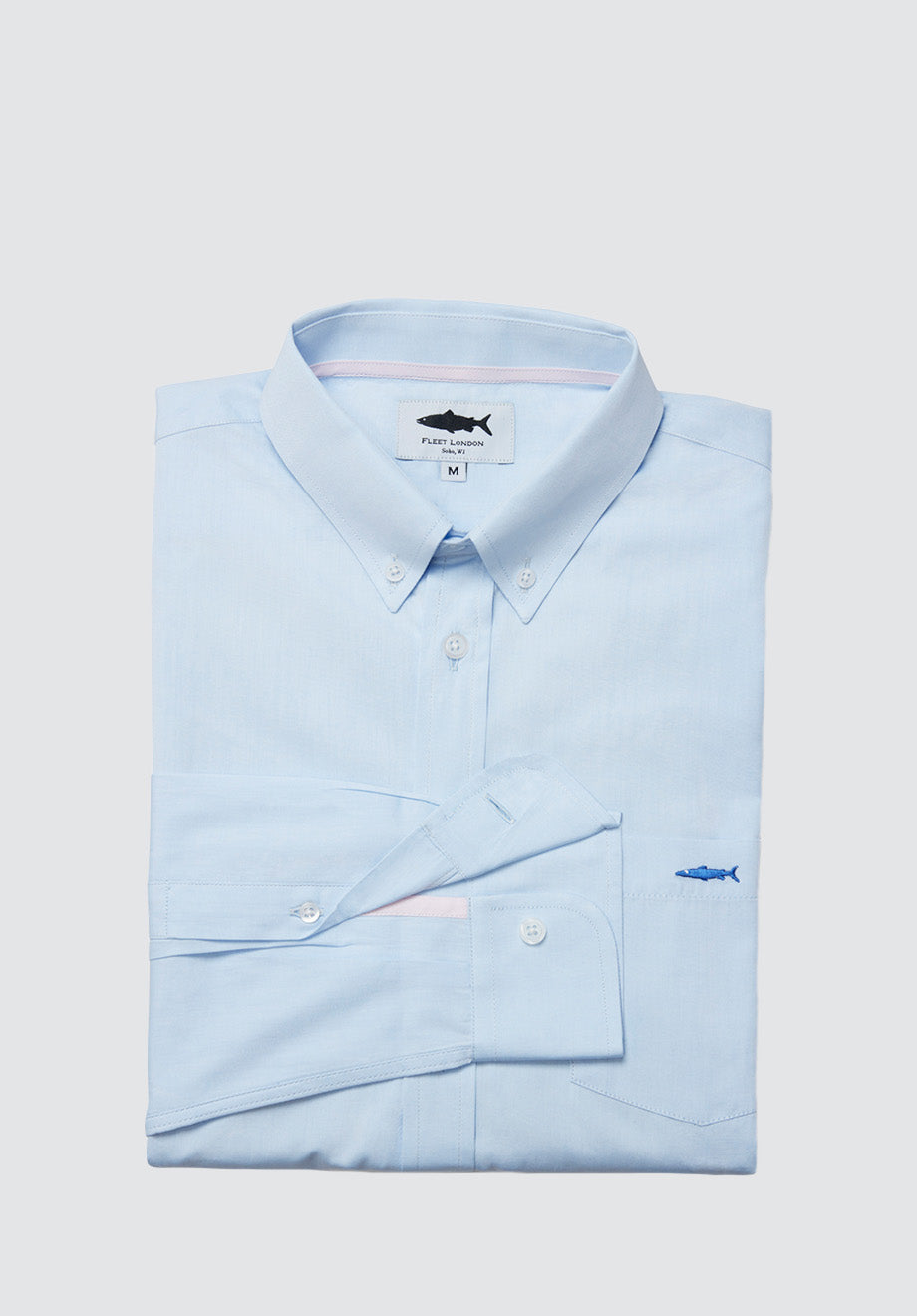 Periwinkle Blue Cotton Shirt for Men