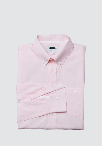 Salmon Pink Cotton Shirt for Men