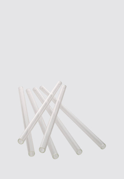 Glass Drinking Straws | Pack of 6